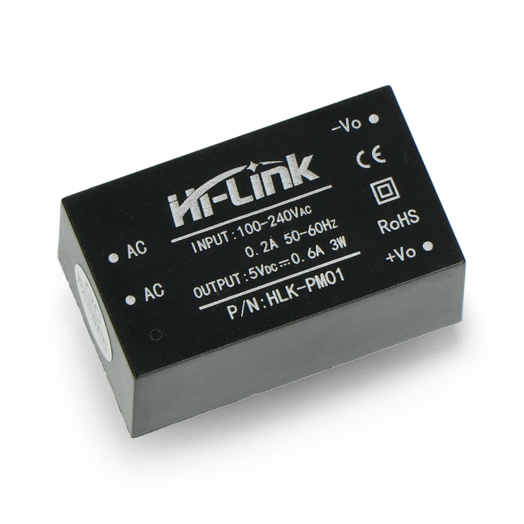 Zasilacz Hi-Link HLK-PM01 100V-240VAC / 5VDC - 0,6A